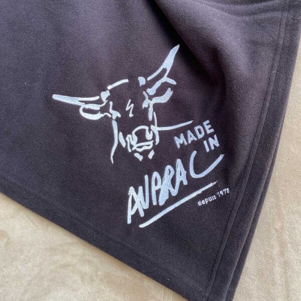 Plaid noir Made in Aubrac